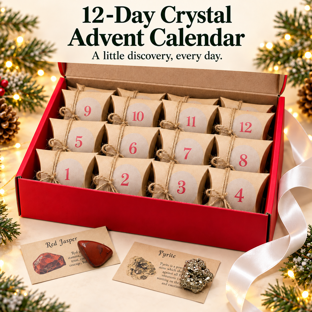 🎄💎2026 12-Day Luxury Crystal Advent Calendar — A Little Wonder, Every Day!
