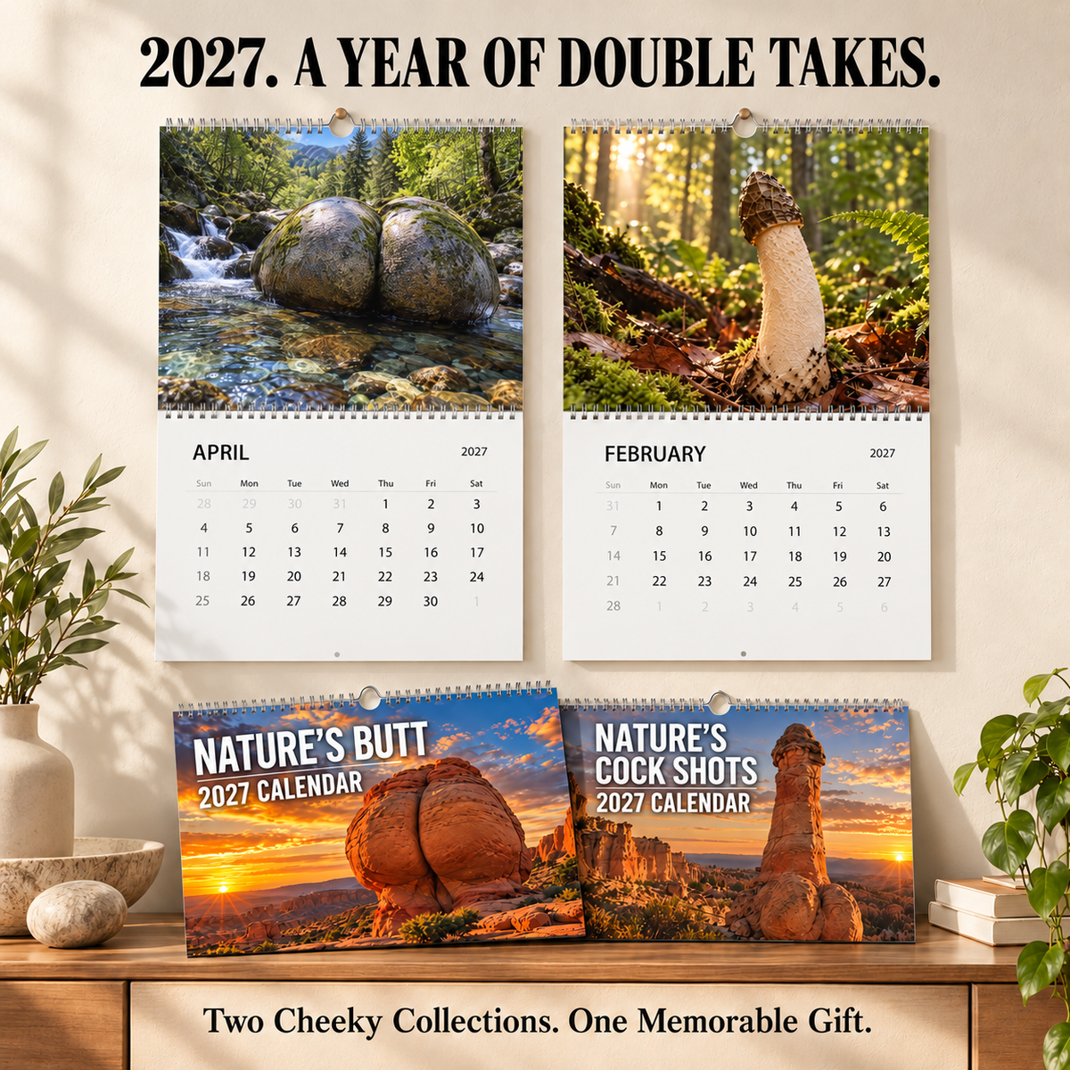 😂 2027 Nature’s Butt Wall Calendar
