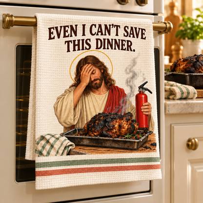 😂 Kitchen Miracles – Funny Jesus Kitchen Towels