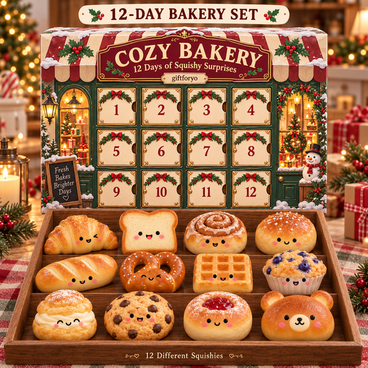 🎄 Bakery Squishy Advent Calendar — A Sweet Little Surprise Every Day 🍞✨