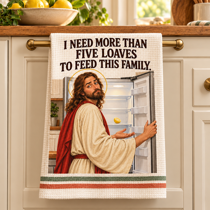 😂 Kitchen Miracles – Funny Jesus Kitchen Towels