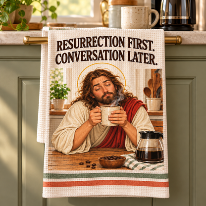 😂 Kitchen Miracles – Funny Jesus Kitchen Towels