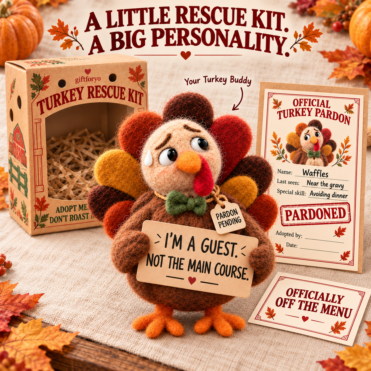 🦃Adopt a Turkey – Thanksgiving Adoption Gift Box!