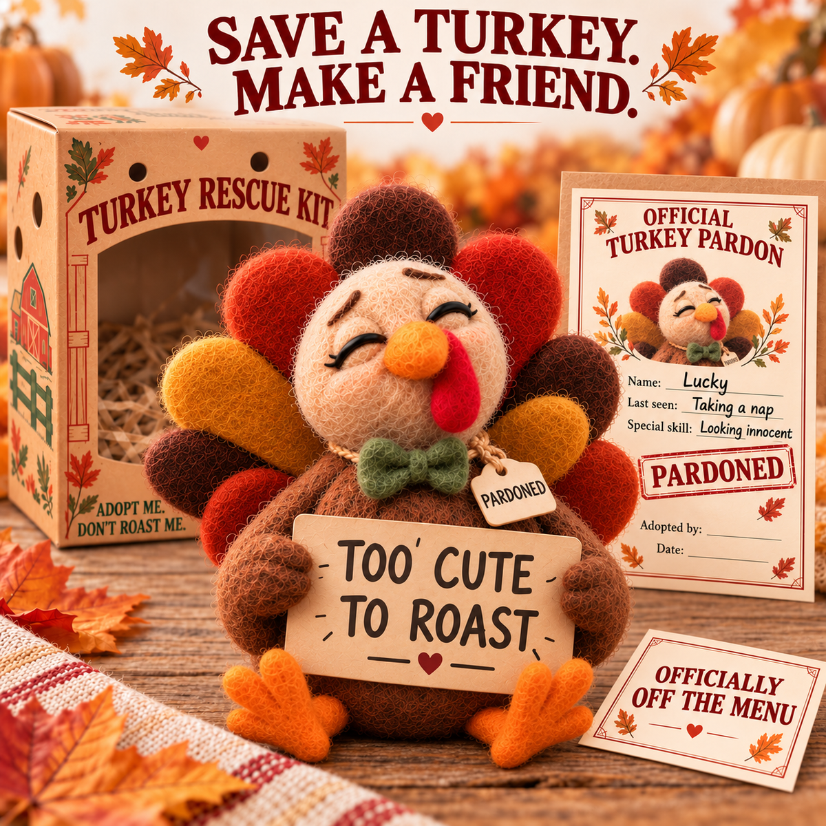 🦃Adopt a Turkey – Thanksgiving Adoption Gift Box!